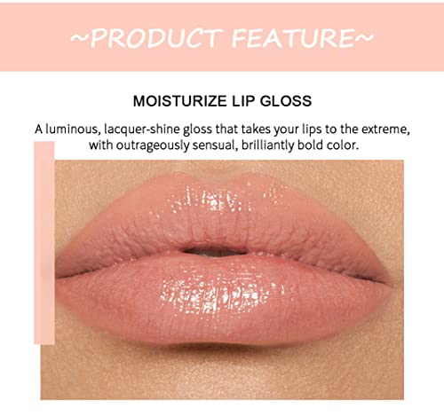BANGFENG 6-Piece Lip Oil Gloss Set – Moisturizing Glass Finish