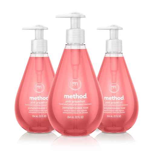 Method Gel Hand Soap, Pink Grapefruit, 12 ounce (Pack of 3)