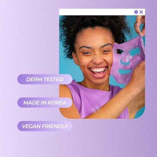 Vitamasques Blueberry Oxygenating Bubble Face Mask, Pore Cleanse and Detox, Deeply cleansing action, with bubbling fun (Pack of 3)