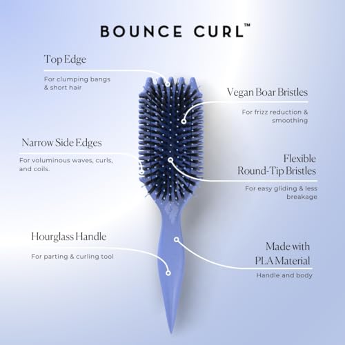 Bounce Curl 5-in-1 Volume & Edge Lift Hair Brush for Defined Curls