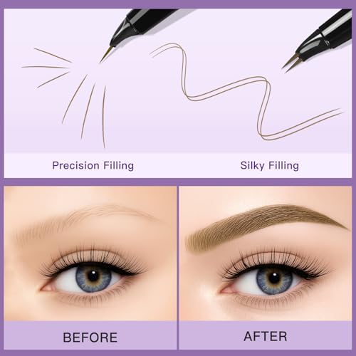 UCANBE Dual-Ended Eyebrow Pencil with Spoolie Brush - Light Brown