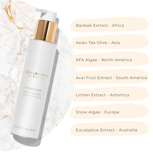 A Fresh Face Cleanser 4.7 fl oz, Foaming Face Wash for Women and Men, Facial Skin Care Product with Lactic and Hyaluronic Acids, Hydrating Facial Cleanser and Makeup Remover