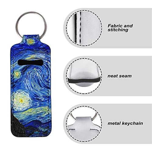 Personalized Chapstick Holder Keychain | Neoprene Lip Balm Clip