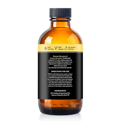 Cyperus Rotundus Oil for Smooth Skin Post-Hair Removal - 1 Fl. Oz.