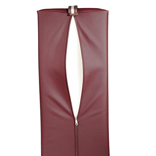Master Massage 9" x 26" Semi-Round Massage Bolster Pillow - Burgundy