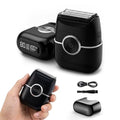 Electric Razor for Men, Portable Foil Shaver with Beard Trimmer, USB-C Fast Charging, IpX7 Waterproof Wet/Dry, Mini Pocket Travel Shaver for Home, Gym and Trips.
