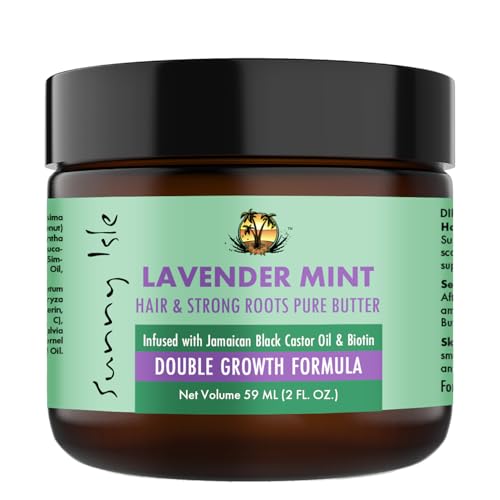 Sunny Isle Lavender Mint Hair Butter with Jamaican Black Castor Oil