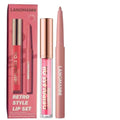 2-Piece Lip Liner & Gloss Set, 6 Colors, Long-Lasting Waterproof