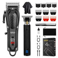 HIENA PRO Cordless Hair Clippers Set with Adjustable Blades & LED Display