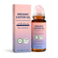 Castor Oil Roll-On with Rose Quartz Roller, 1.7 oz