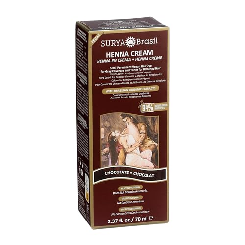 Surya Brasil Henna Cream Hair Color - Chocolate, 2.37 oz