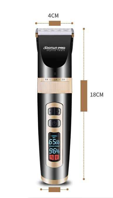 Maxshop Cordless Hair Clippers for Men Kids Grooming Hair Cutting & Trimming Kit with Guide Combs Charging Dock (Gold)