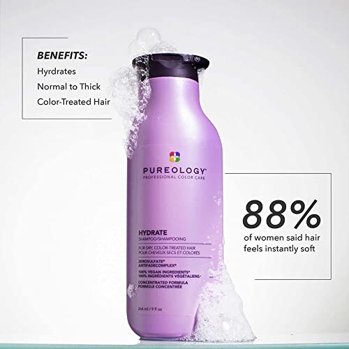 Pureology Hydrate Travel Size Hair Care Bundle for Color-Treated Hair