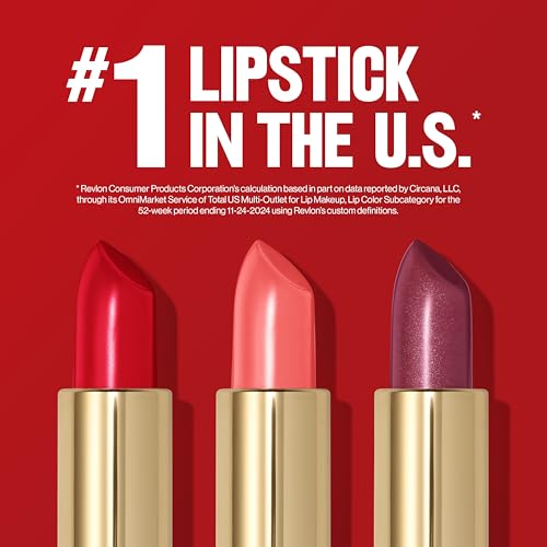 REVLON Super Lustrous Lipstick,Creamy Formula For Soft,Fuller-Looking Lips,Moisturized Feel,628 Peach Me,0.15 oz,(Pack of 2)