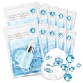 IREV Hyaluronic Acid Face Masks Skincare, Hydrating Facial Masks, Deep Moisturizing Face Mask for All Skin Types, Facial Sheet Mask for Women Skin Care, Smoothing Rejuvenating 10 Pack