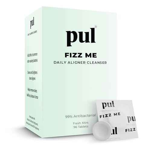 PUL Aligner Cleaner Tablets (Pack of 96) ? For Cleaning Invisalign, All Clear Aligners & Retainers ? Removes Odor, Stains, Plaque ? Cleans Dentures, Night & Mouth Guards, All Dental Removables