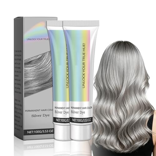 Silver Hair Dye for Bleached Blonde – 2-in-1 Color & Care