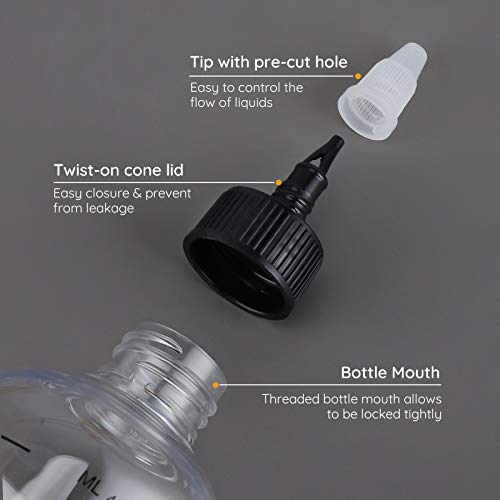 Segbeauty Hair Dye Bottle 16.9oz Twist-On Cap Applicator
