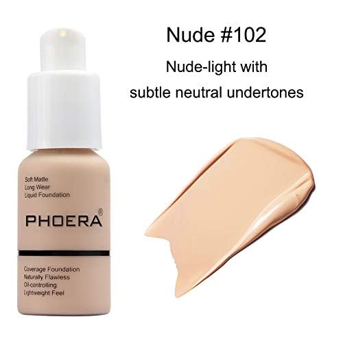 ABRUS Full Coverage Foundation 30ml - Soft Matte, Oil Control, 24HR Wear