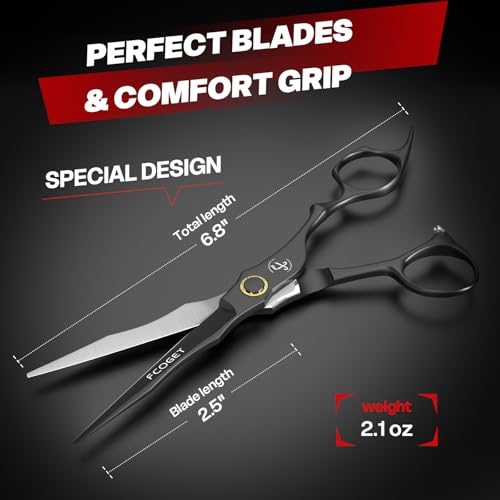 Professional Hair Cutting Scissors 6.8" Japanese 440C Stainless Steel
