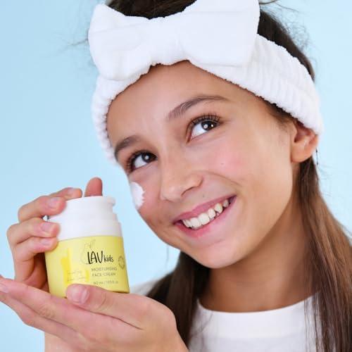 Face Moisturiser with Jojoba Oil, Sweet Almond Oil, Shea Butter 50ml, Gentle Kids and Baby Moisturiser Cream, Dermatologically Tested for All Skin Types