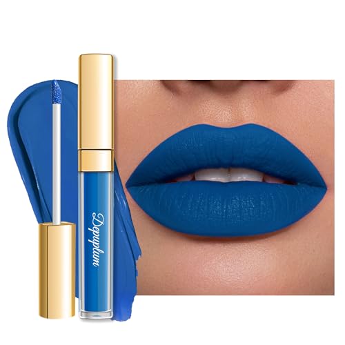 Depuplum Dark Blue Matte Lipstick - Long Lasting & Smudge-Proof