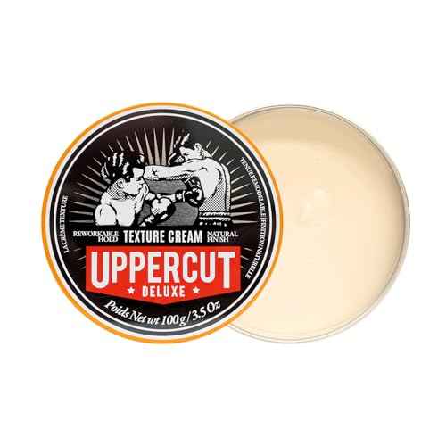 UPPERCUT DELUXE Texture Cream ?Flexible, Reworkable Styling Cream for Men ? Natural Matte Finish, Pliable Hold, Lightweight Hair Product ? 3.5 oz / 100g