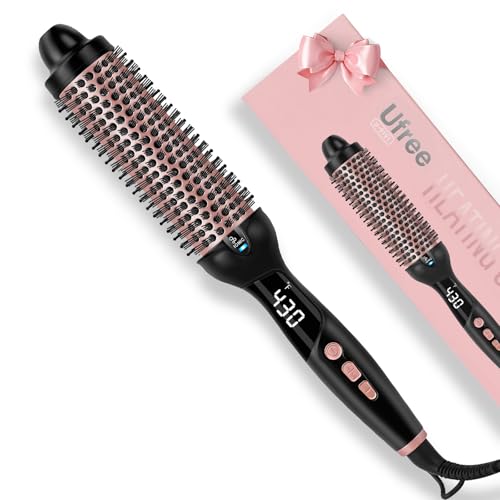 Ufree 1.5" Ionic Round Brush | 30s Fast Heat, 9 Settings, 285-430°F