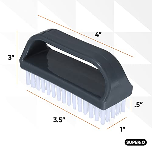 Stiff Nail Brush Set – 3 Durable Cleaning Brushes for Nails & Toes