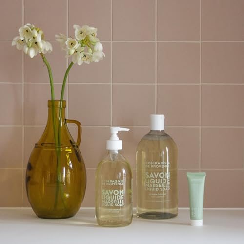 Compagnie de Provence Savon de Marseille Extra Pure Liquid Soap - Sweet Jasmine, Moisturizing Hand and Body Wash, 10 Fl Oz Plastic Pump Bottle