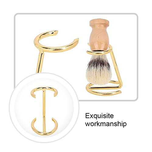 Shaving Brush Holder, Shaving Stand Shaving Razor and Brush Stand Christmas Men's Gift for Safety Razor Stand Place manual shaving foam brush Stainless Steel £¨Without Brush£©