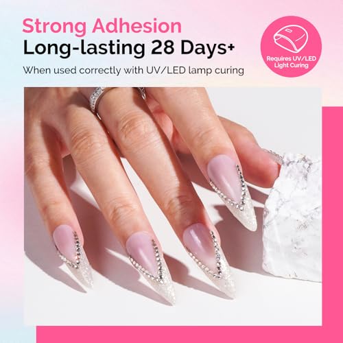 MelodySusie 53g Nail Rhinestone Glue Set - Strong Adhesive for 3D Nail Art & Jewelry Decoration