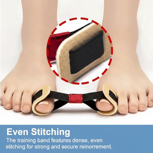 Toe Stretcher Band 2-Pack - Bunion Corrector for Big Toe Relief