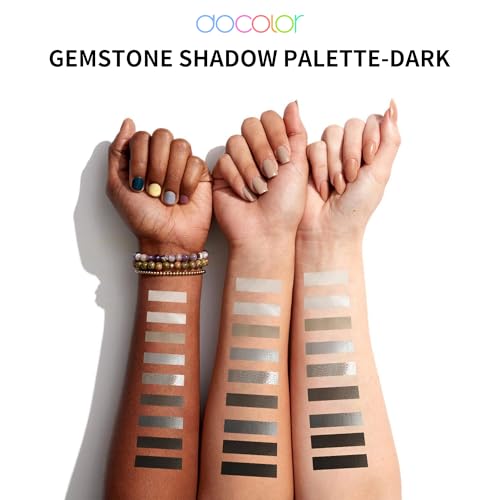 docolor Black Eyeshadow Palette 9 Colors Highly Pigmented