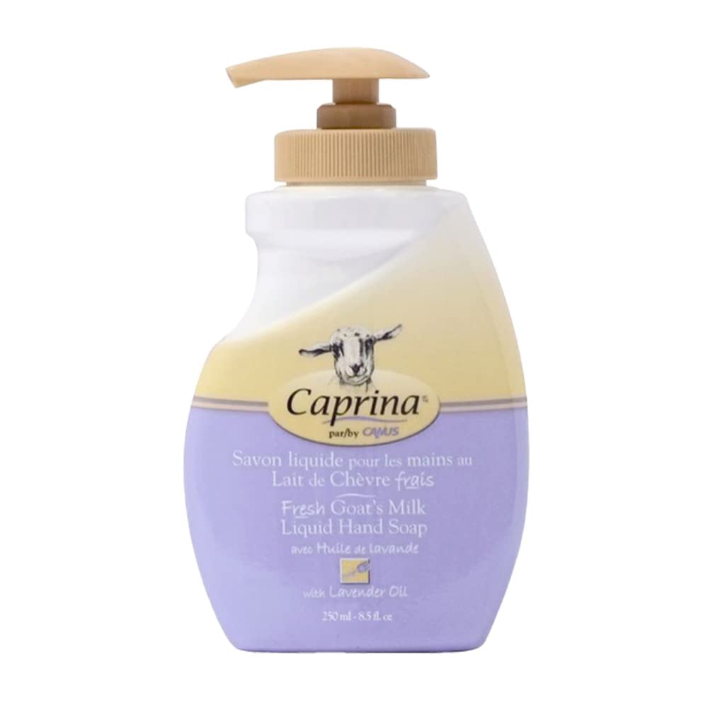 Caprina by Canus Liquid Hand Soap Pump, Lavender Oil, 8.5 Ounce