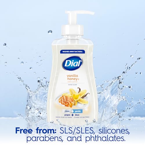 Dial Liquid Hand Soap Vanilla Honey 7.5oz Pack of 12