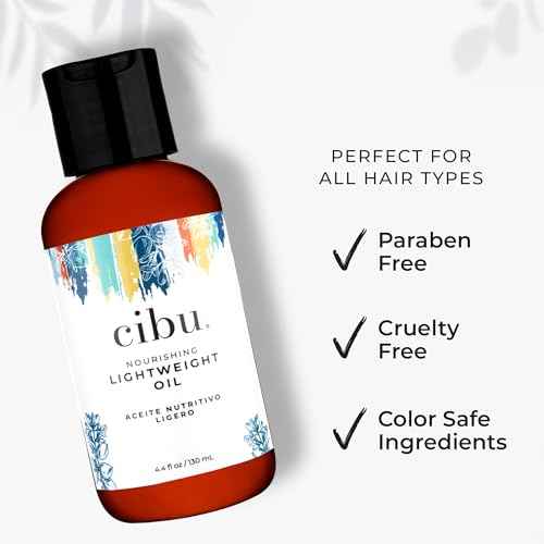 CIBU Nourishing Argan Oil Hair Serum | Anti-Frizz, Heat Protectant & Anti-Breakage Formula | Lightweight Hair Treatment | 4 Ounces