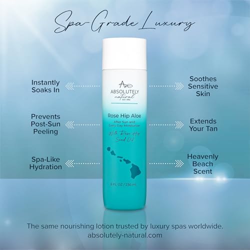 After Sun Lotion with Aloe Vera & Rose Hip Oil - 8 Fl Oz