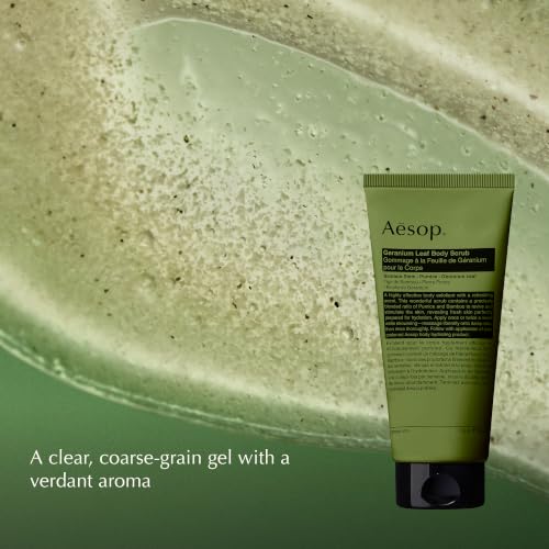 Aesop Geranium Leaf Body Scrub - Exfoliating Natural Body Polish 6.2oz