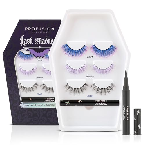 Profusion Lash Madness False Eyelashes with Adhesive Liner Pen