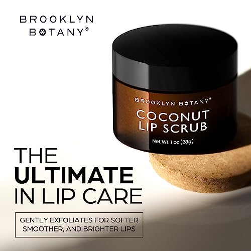 Brooklyn Botany Lip Scrub Exfoliator – Coconut Oil, 1 oz