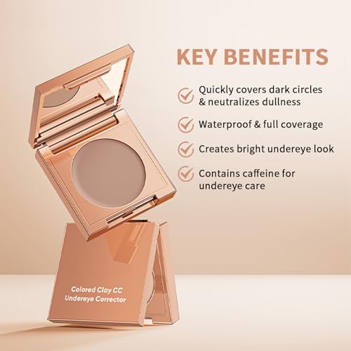 Under Eye Concealer & Brightener Set with Brushes & Mirror