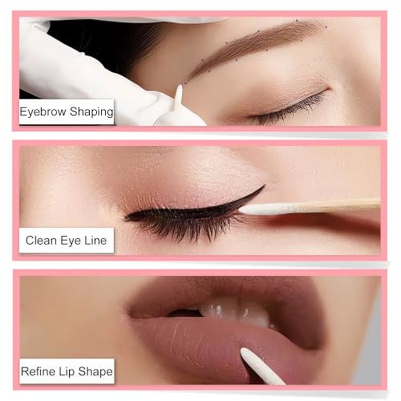 600PCS Double-Ended Precision Tip Cotton Swabs for Makeup & Nail Care