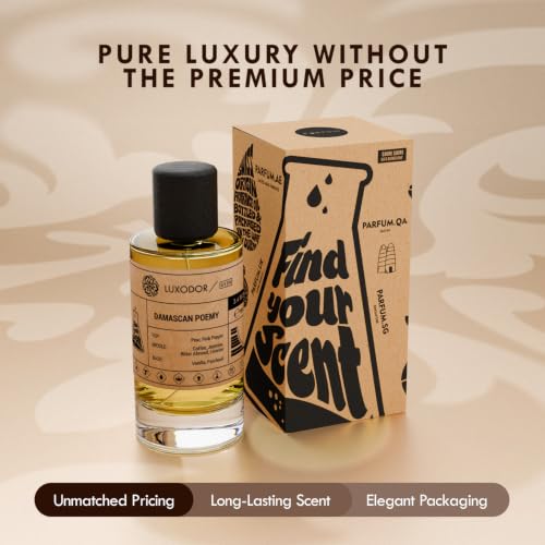 Luxodor Damascus Poemy Inspired by Black Opium Women’s Long Lasting Vanilla Perfume 100ml