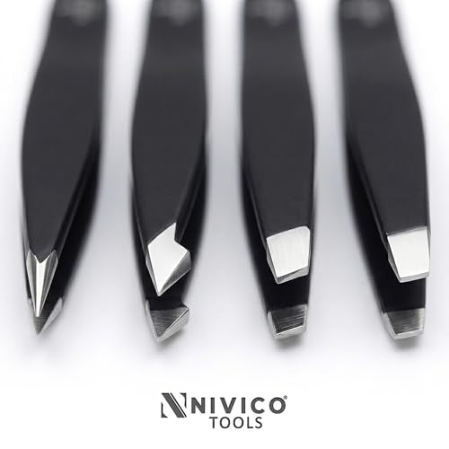 Professional Eyebrow Tweezers Set - Surgical-Grade Stainless Steel