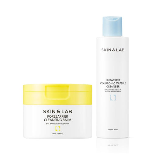 SKIN & LAB SKIN SCIENCE SOLUTION Double Cleansing Set Included Cleansing Balm & Cleanser