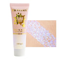 GL-Turelifes Holographic Body Glitter, Chameleon Face Glitter Mermaid Liquid Eyeshadow Fine Glitter for Body, Face, Hair, Halloween Wedding Festival Glitter Sparkling 1.06oz (#03 White)