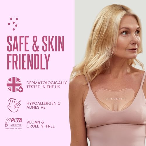 CLEVERFY Silicone Chest Wrinkle Patches – Reusable Anti-Wrinkle Pads