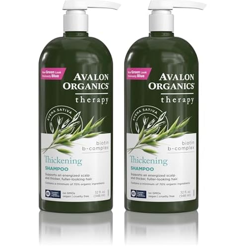 Avalon Organics Therapy Biotin B-Complex Thickening Shampoo,32 oz,(Pack of 2)