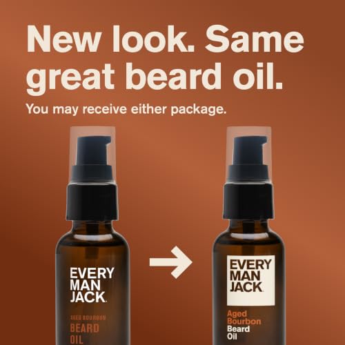Every Man Jack Hydrating Beard Oil for Men - Aged Bourbon, 1oz